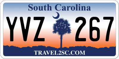 SC license plate YVZ267
