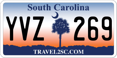 SC license plate YVZ269