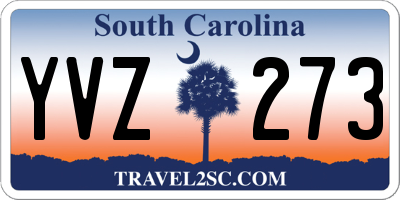 SC license plate YVZ273