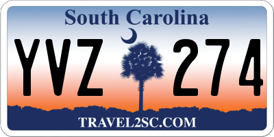 SC license plate YVZ274