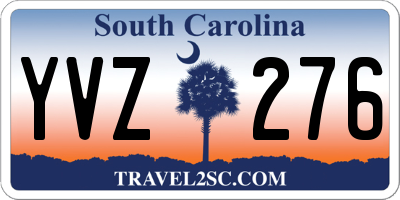 SC license plate YVZ276