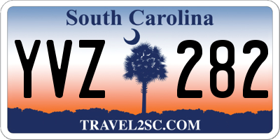 SC license plate YVZ282