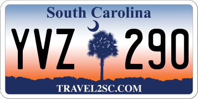 SC license plate YVZ290