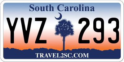SC license plate YVZ293