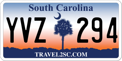 SC license plate YVZ294