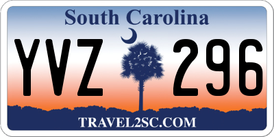SC license plate YVZ296