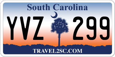 SC license plate YVZ299