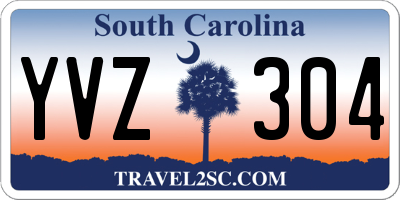 SC license plate YVZ304
