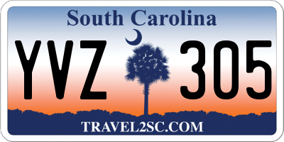 SC license plate YVZ305