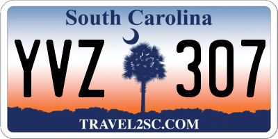 SC license plate YVZ307