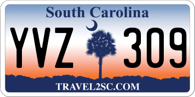 SC license plate YVZ309