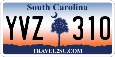 SC license plate YVZ310