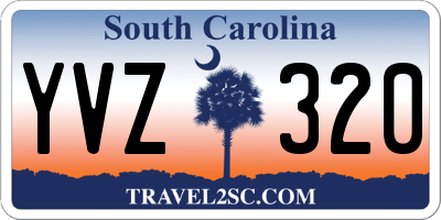 SC license plate YVZ320
