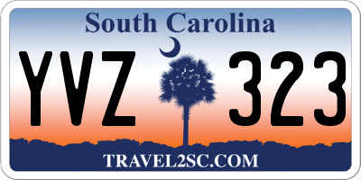SC license plate YVZ323