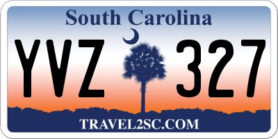 SC license plate YVZ327