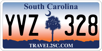 SC license plate YVZ328