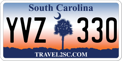 SC license plate YVZ330