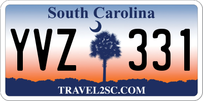 SC license plate YVZ331