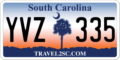 SC license plate YVZ335