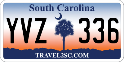 SC license plate YVZ336