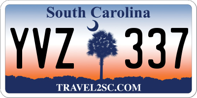 SC license plate YVZ337