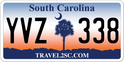 SC license plate YVZ338