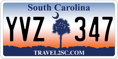 SC license plate YVZ347