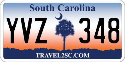 SC license plate YVZ348