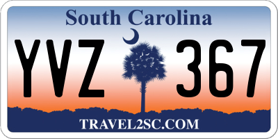 SC license plate YVZ367