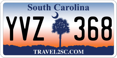 SC license plate YVZ368