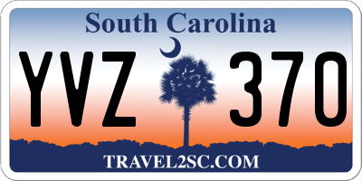 SC license plate YVZ370