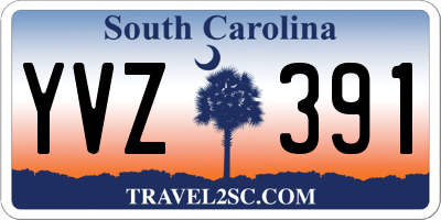 SC license plate YVZ391