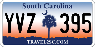 SC license plate YVZ395
