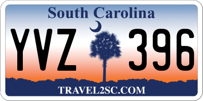 SC license plate YVZ396