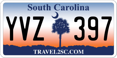 SC license plate YVZ397
