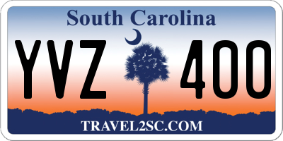 SC license plate YVZ400