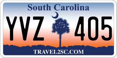 SC license plate YVZ405