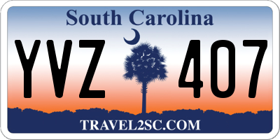 SC license plate YVZ407