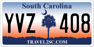 SC license plate YVZ408