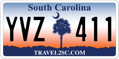 SC license plate YVZ411
