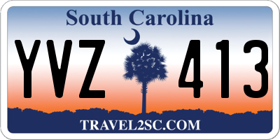 SC license plate YVZ413