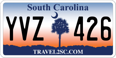 SC license plate YVZ426