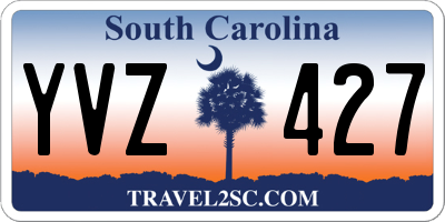SC license plate YVZ427