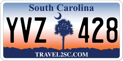 SC license plate YVZ428