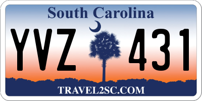 SC license plate YVZ431
