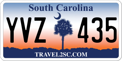 SC license plate YVZ435