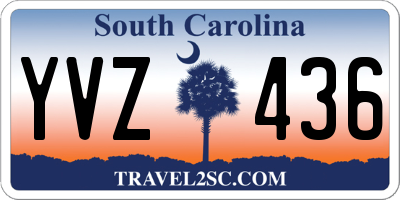 SC license plate YVZ436
