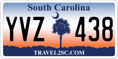 SC license plate YVZ438