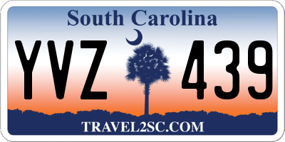 SC license plate YVZ439