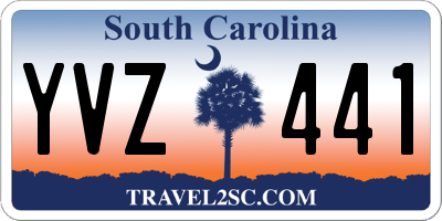 SC license plate YVZ441